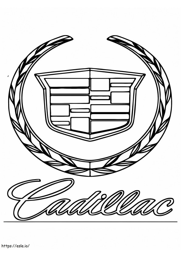 Logotipo Del Coche Cadillac para colorear