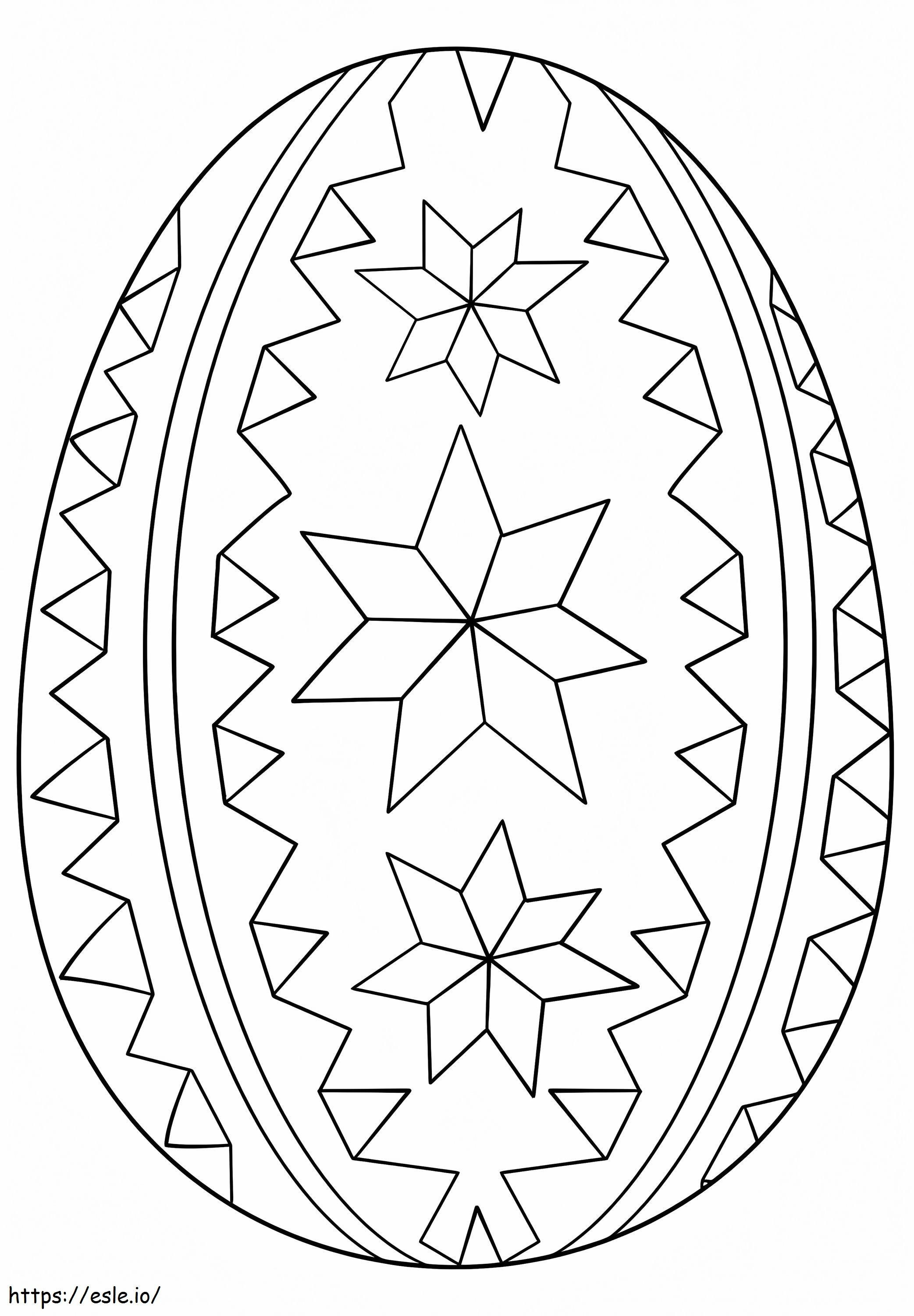 Hermoso huevo de Pascua 5 para colorear