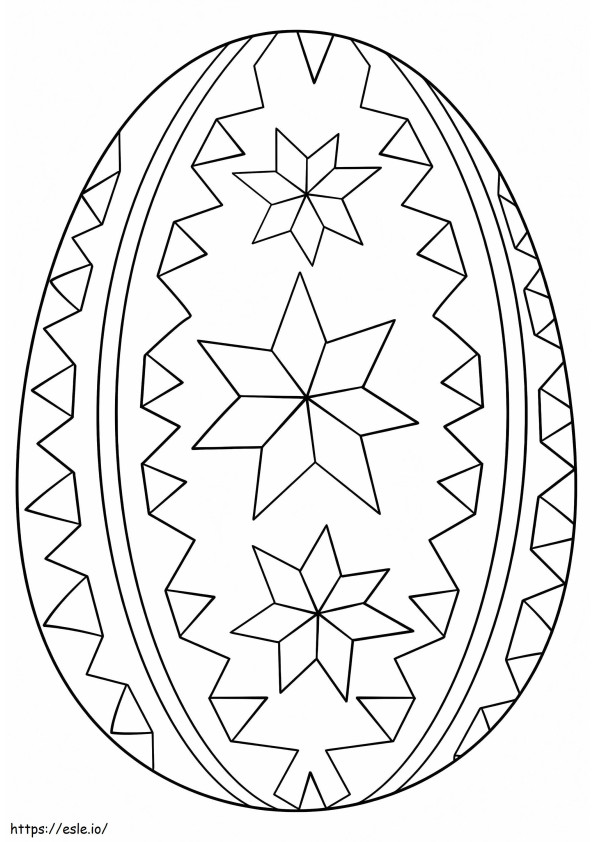Bellissimo uovo di Pasqua 5 da colorare
