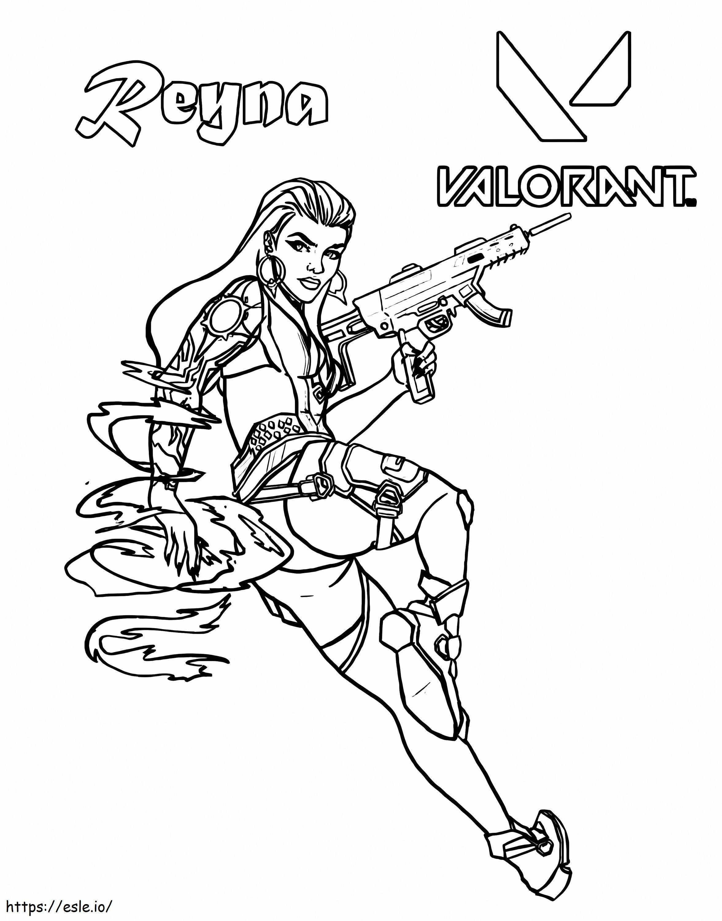 Reyna Valorant coloring page