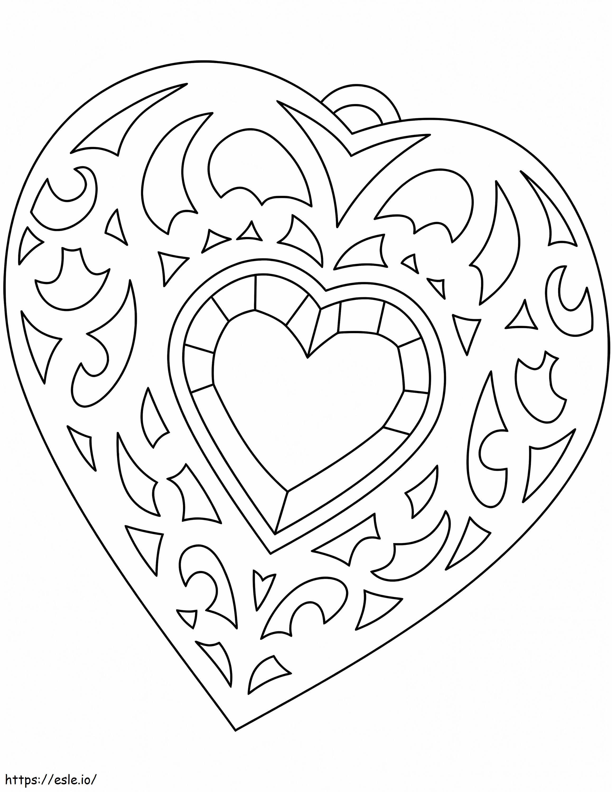 Coeur 4 791X1024 Coloring Page - Free Printable PDF