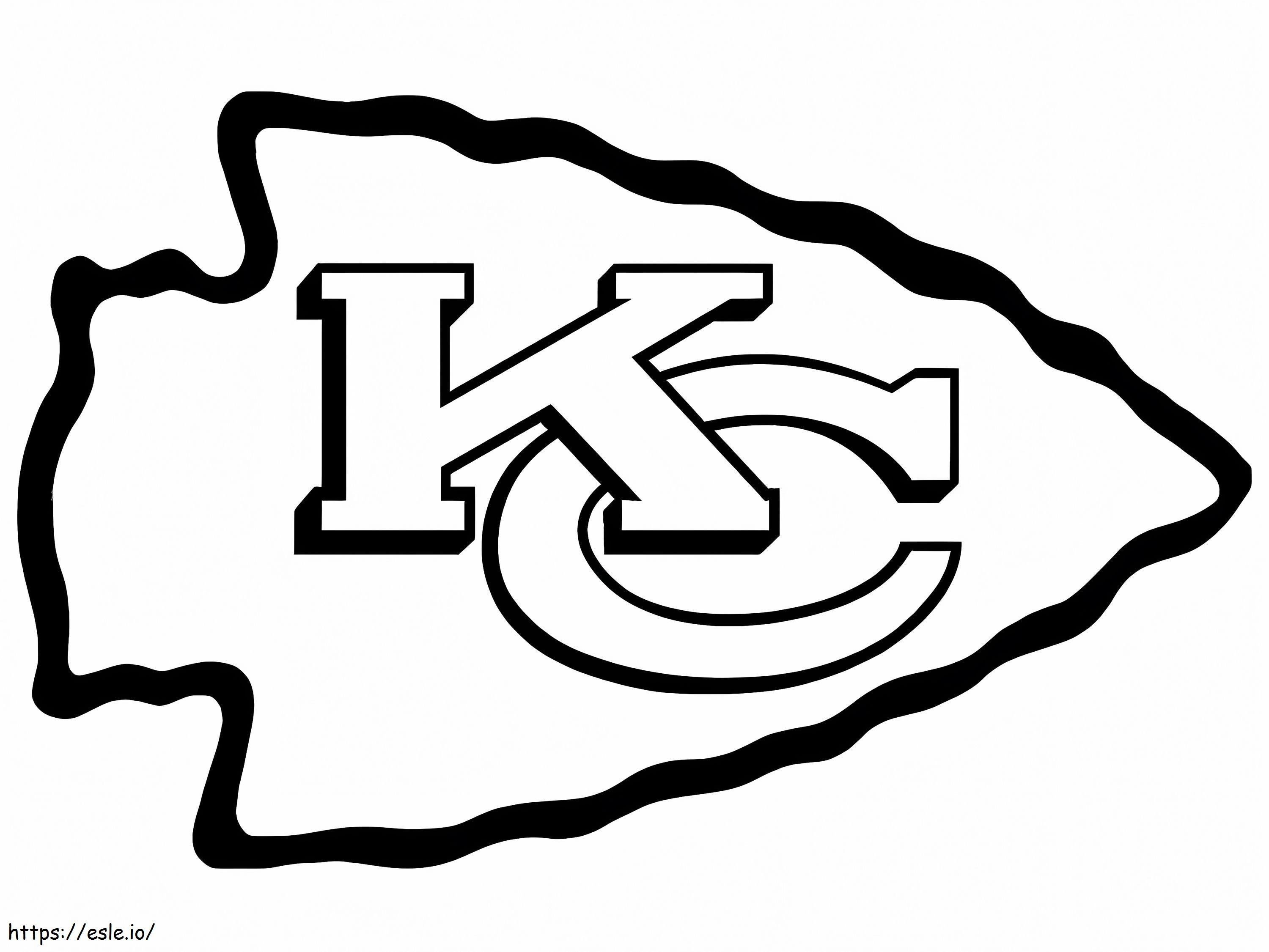 Logo Kansas City Chiefs de colorat