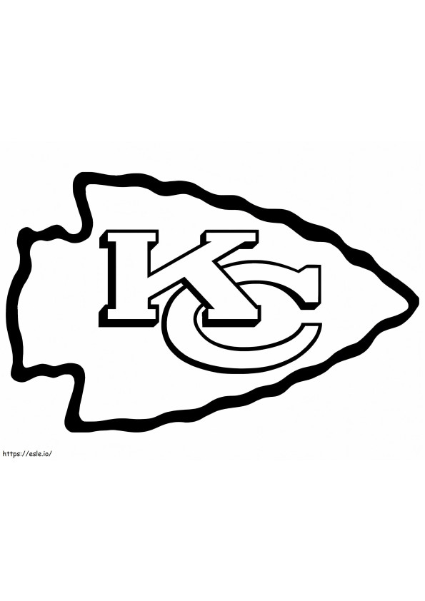 Logo Kansas City Chiefs kleurplaat