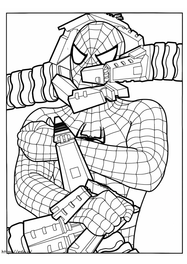 Spiderman 5 värityskuva
