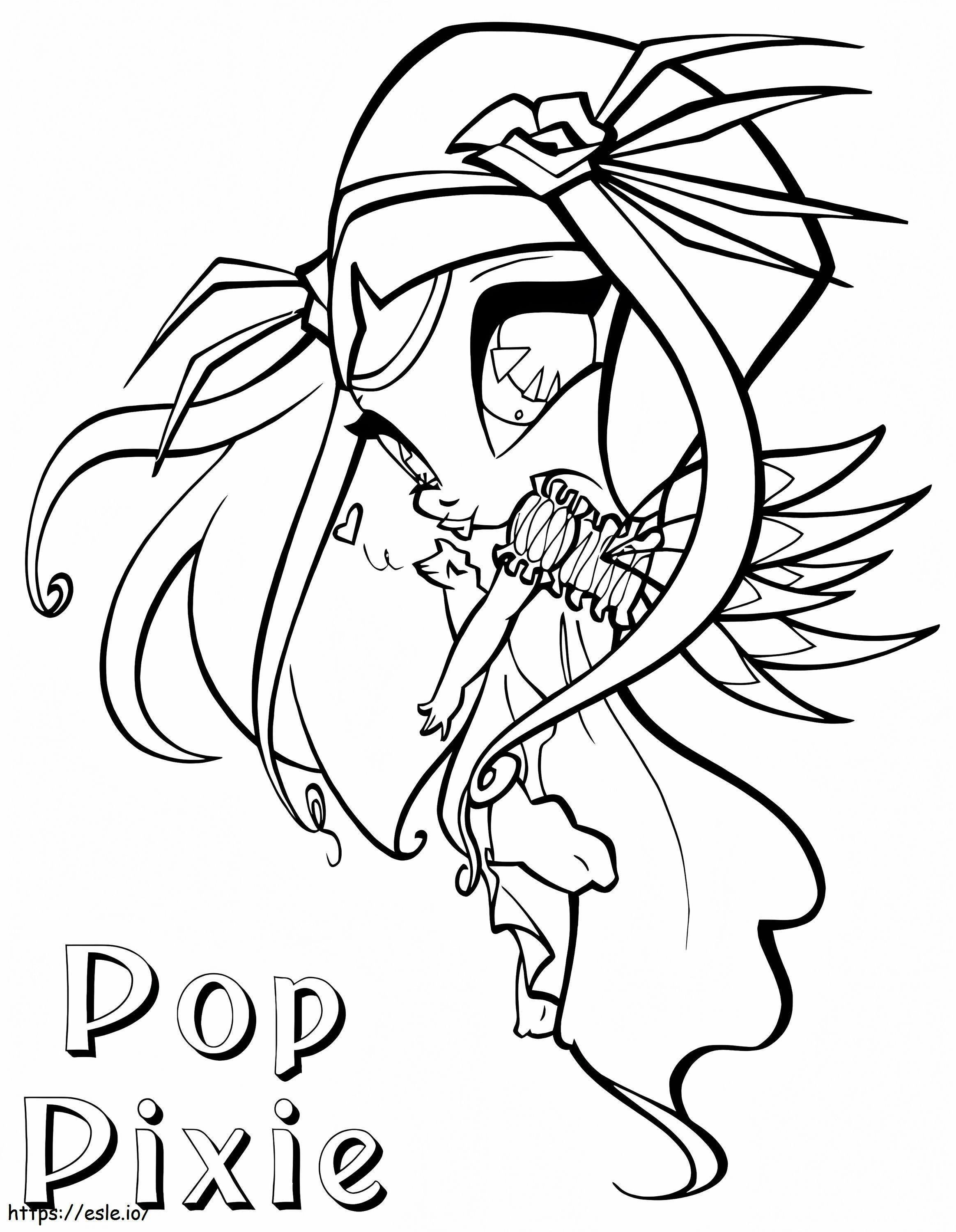 Cute Amore Pop Pixie coloring page