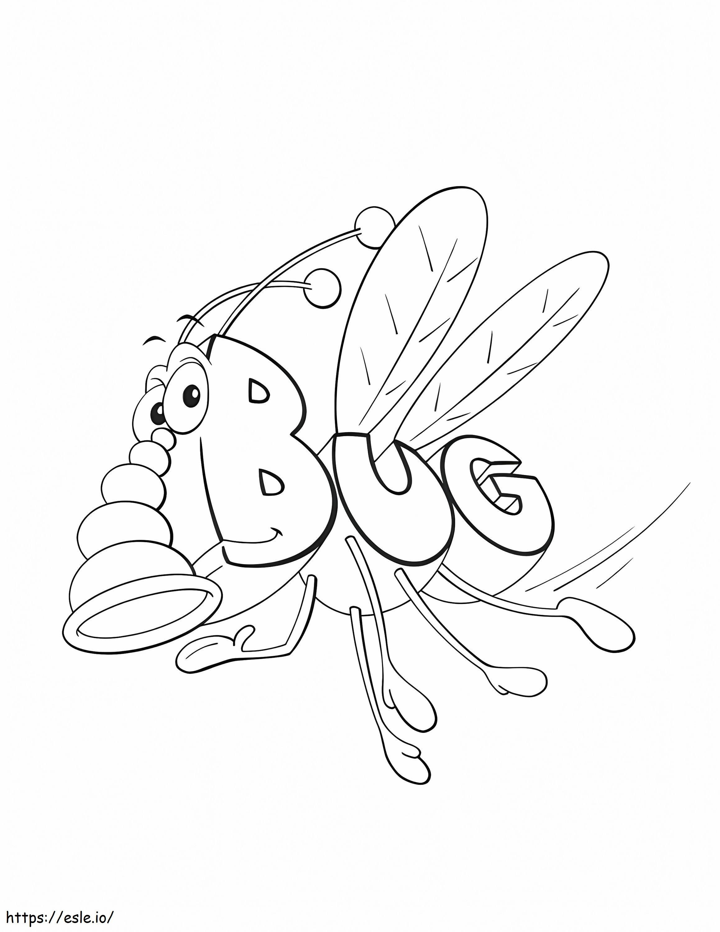 Bug WordWorld Coloring Page coloring page