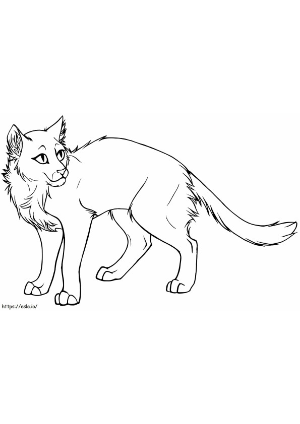 Basic Warrior Cats coloring page