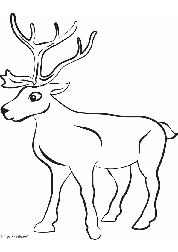 Big Reindeer coloring page