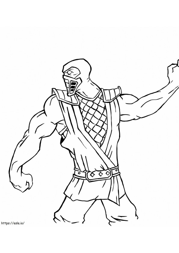 Strong Sub Zero coloring page