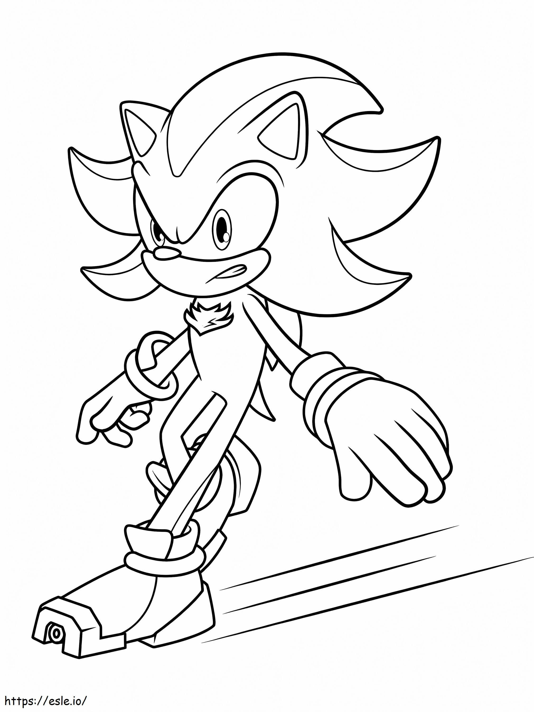 Shadow The Hedgehog 2 coloring page