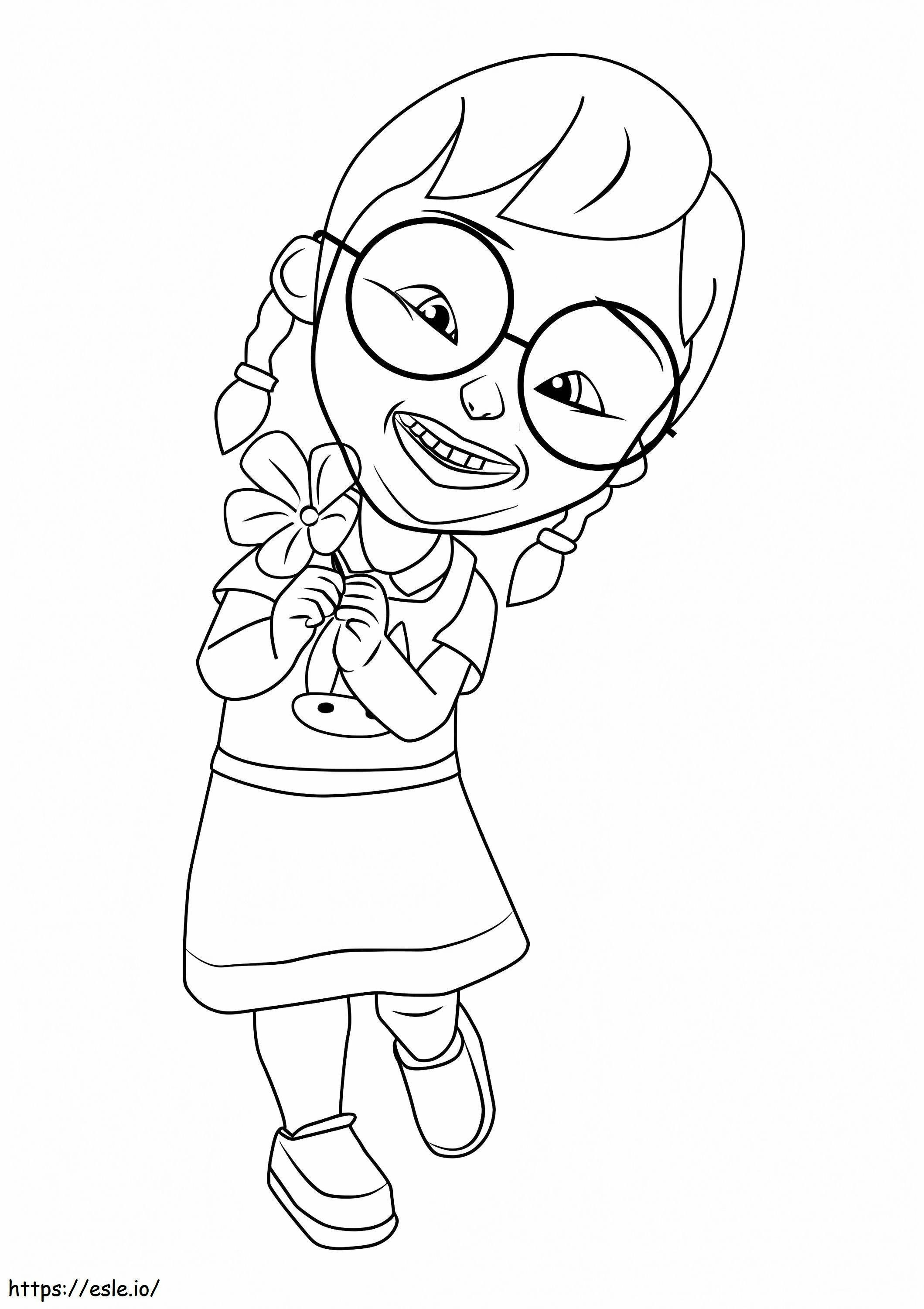 Mei Mei From Upin And Ipin coloring page