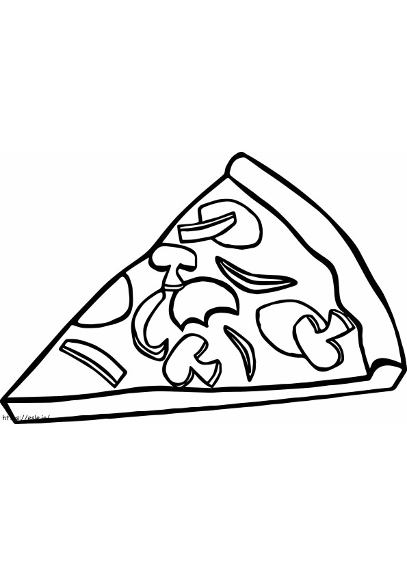 Coloriage Délicieuse pizza à imprimer dessin
