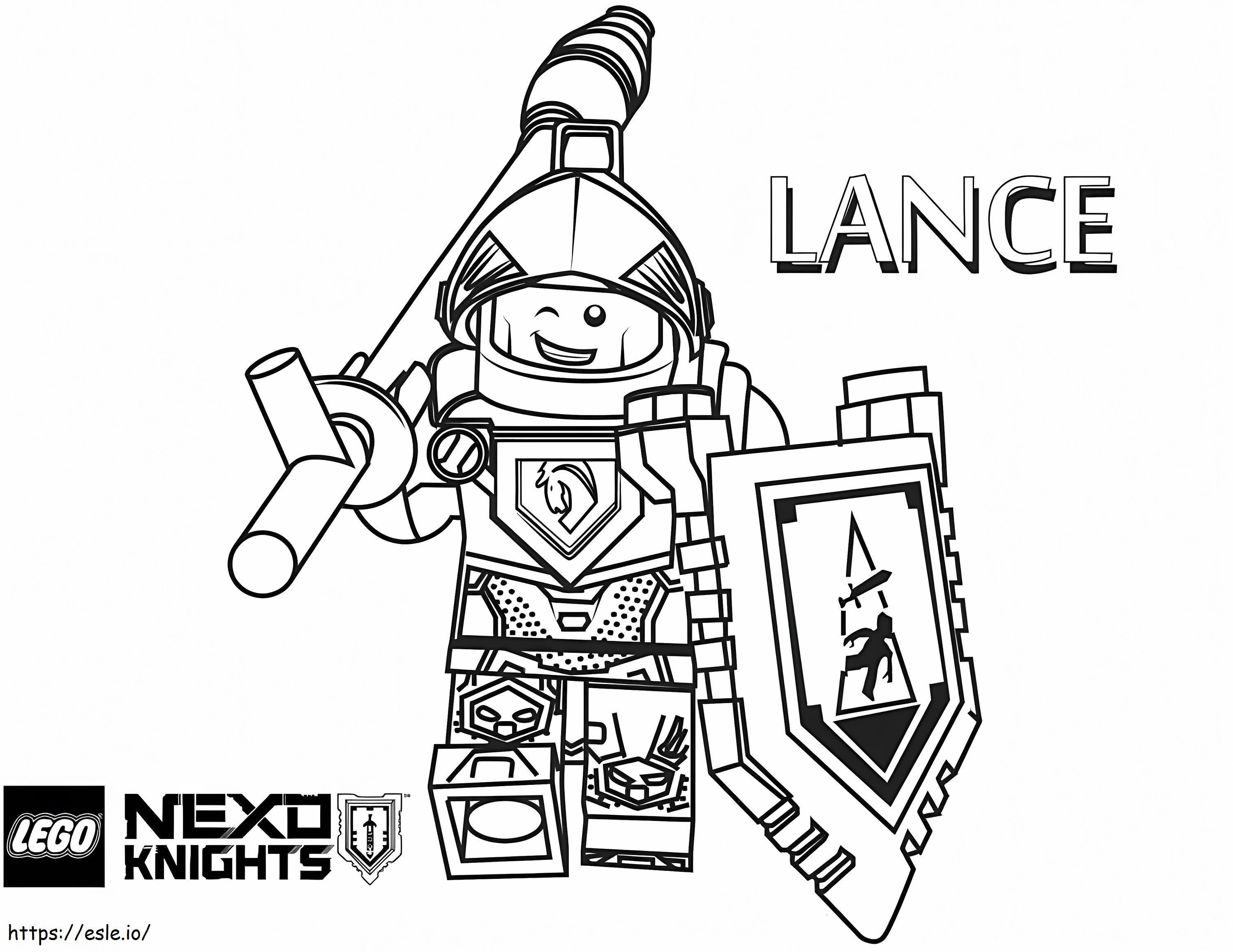 Lance Nexo Knights coloring page