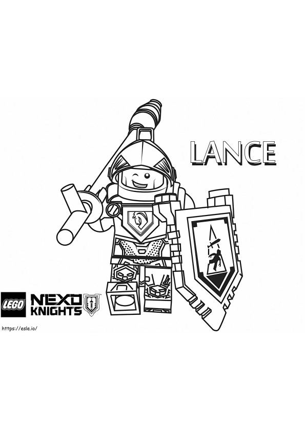 Lance Nexo Knights coloring page