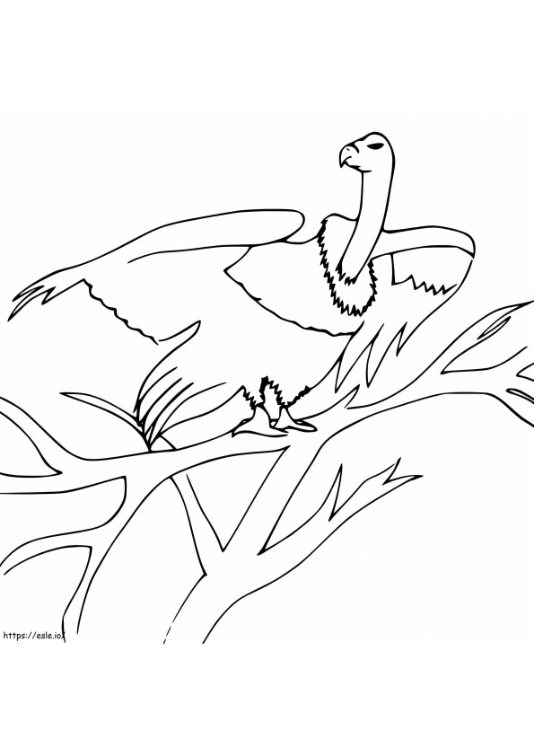 Vulture 8 coloring page