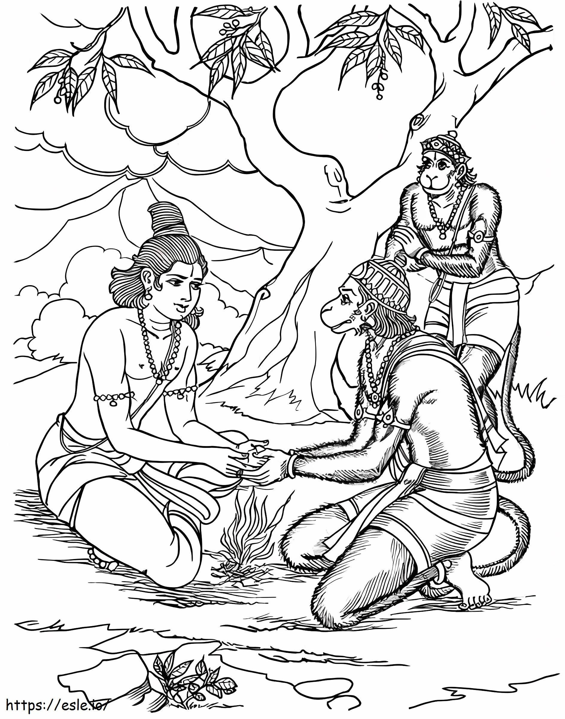 Coloriage Ramayana à imprimer à imprimer dessin