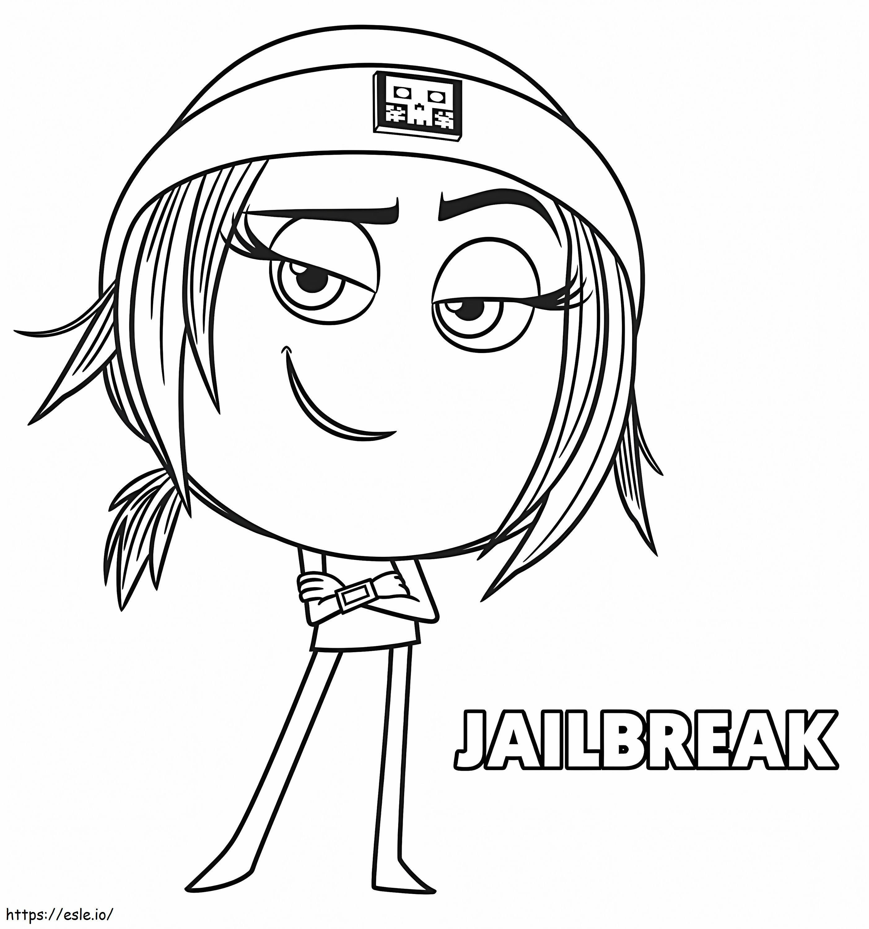 Jailbreak im Emoji-Film ausmalbilder