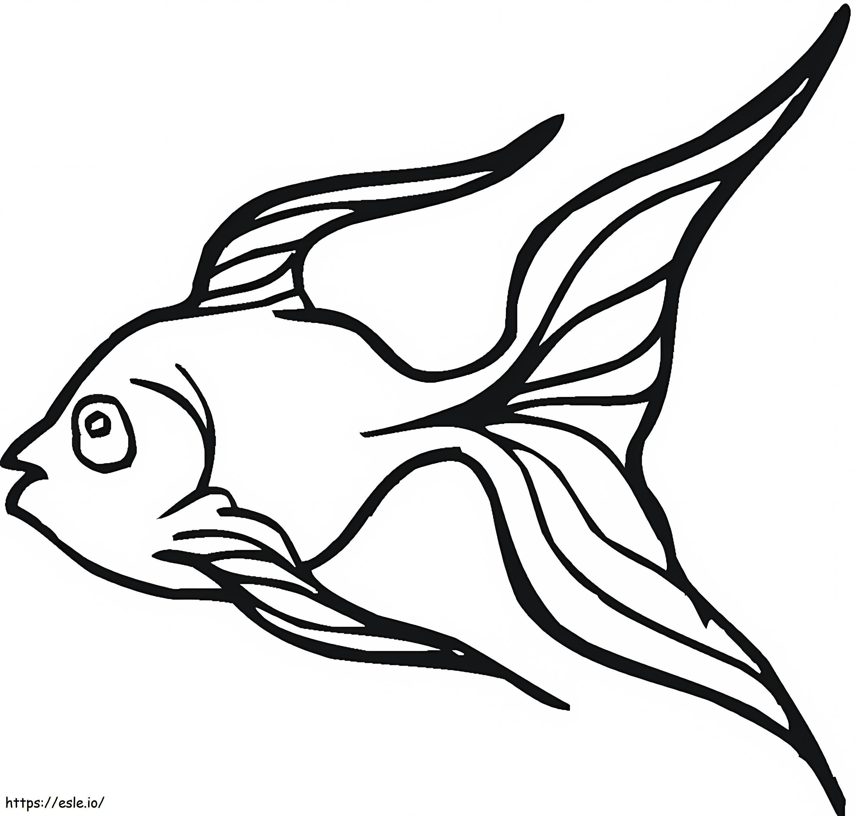 Goldfish 4 coloring page