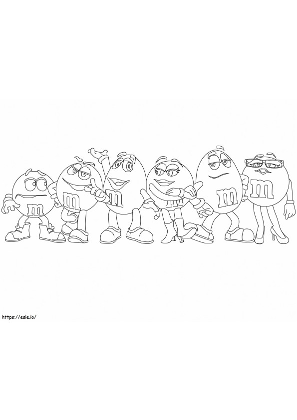 Mm Characters coloring page