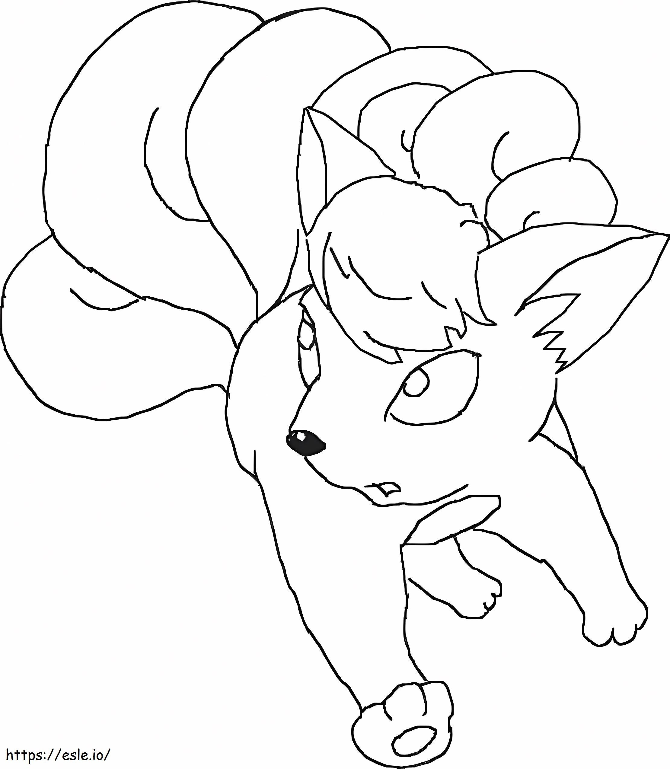 Vulpix 4 Coloirng Page coloring page
