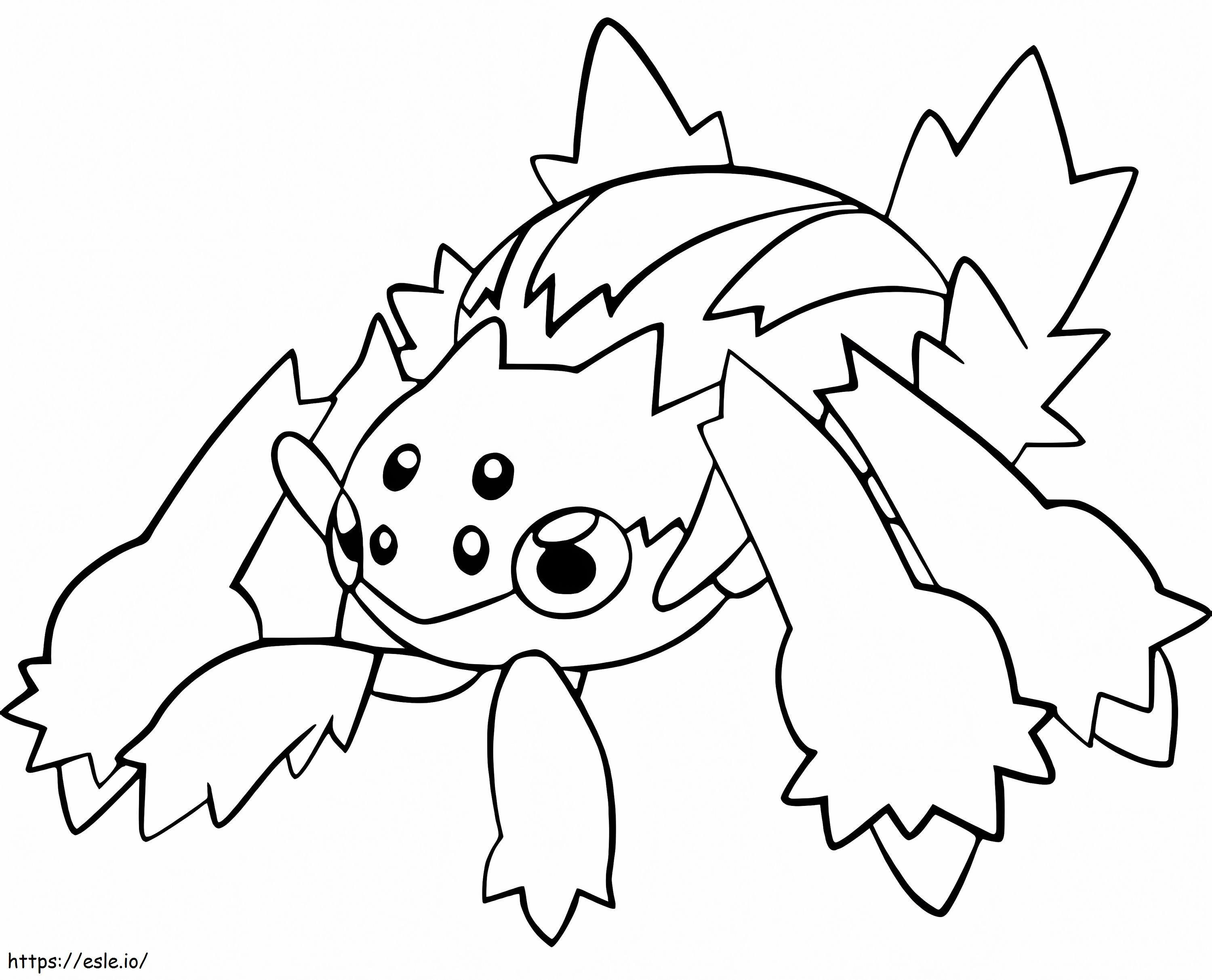 Galvantula Pokemon coloring page