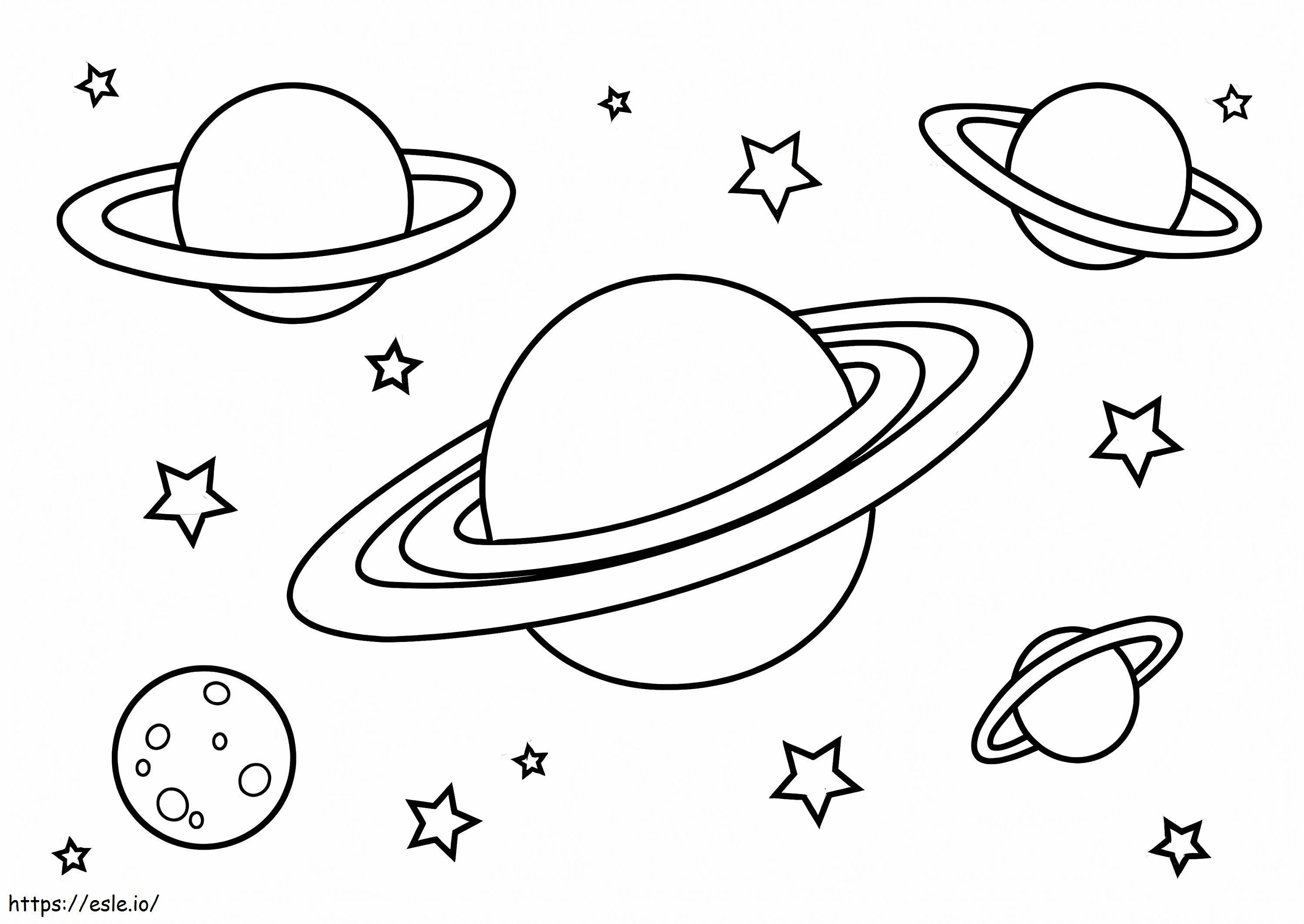 Awesome Planets coloring page