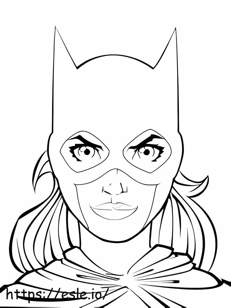 Batgirl-masker kleurplaat kleurplaat