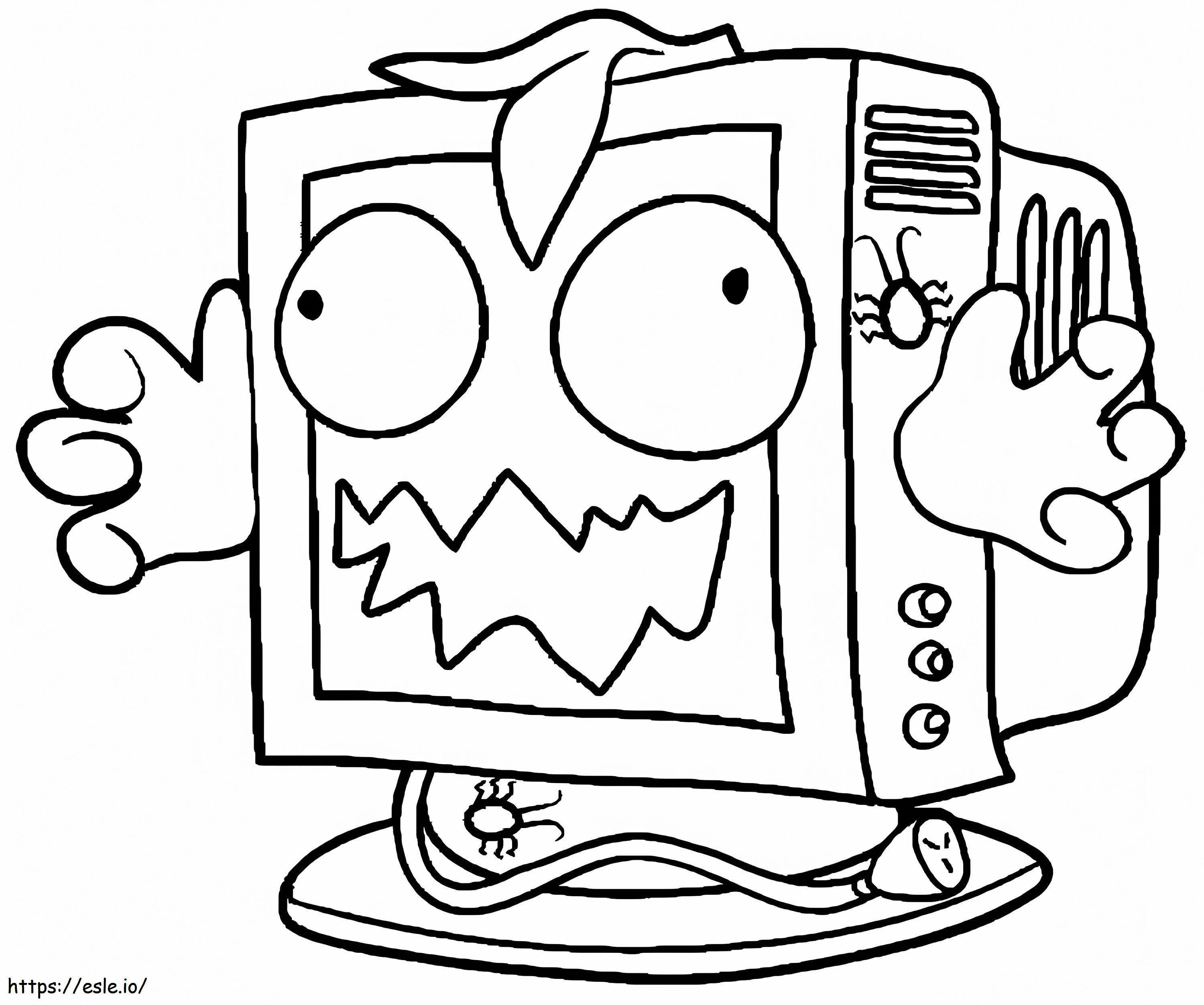 Scummy Screen Trash Pack coloring page