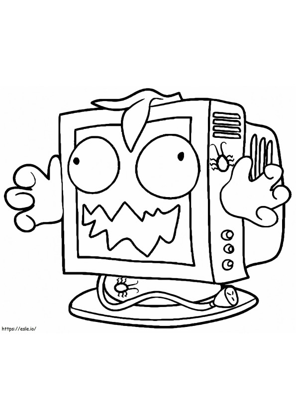 Scummy Screen Trash Pack coloring page