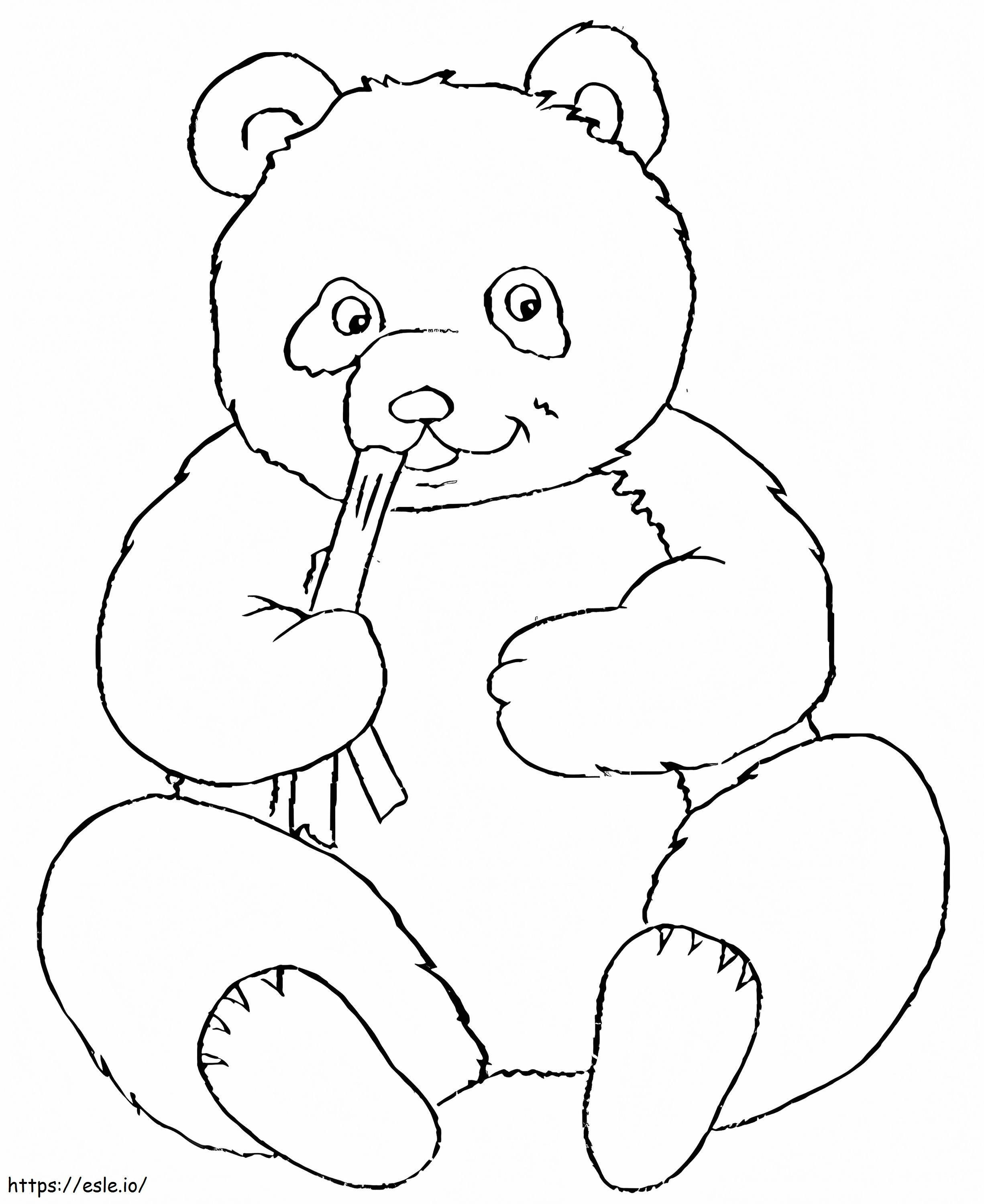 Panda 2 coloring page