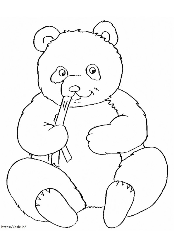 Panda 2 coloring page