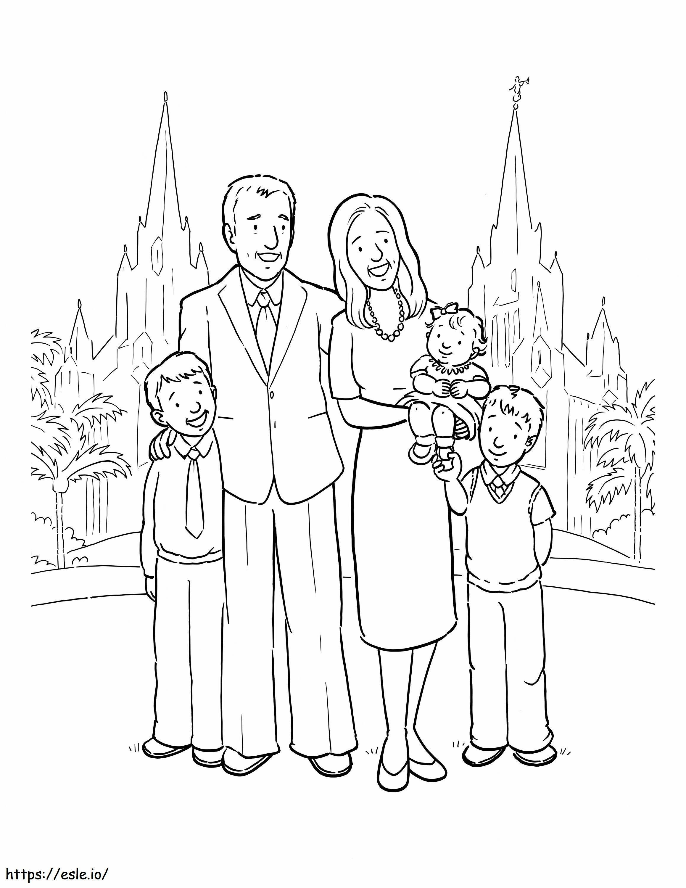 Big Family 2 coloring page