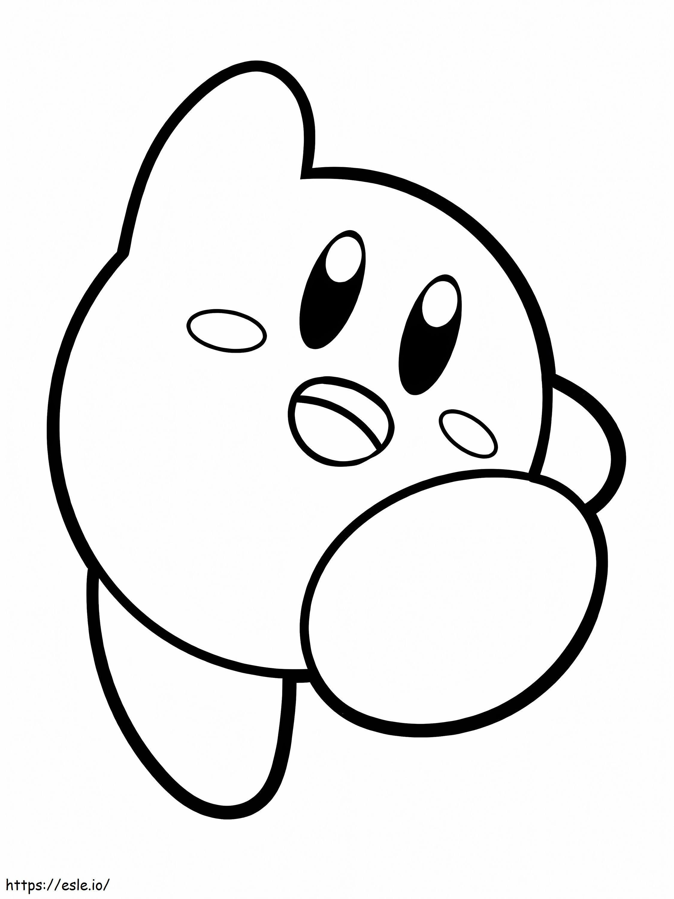 Coloriage Kirby Amical à imprimer dessin