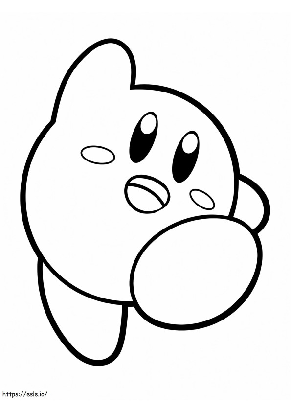 Kirby Amical para colorear