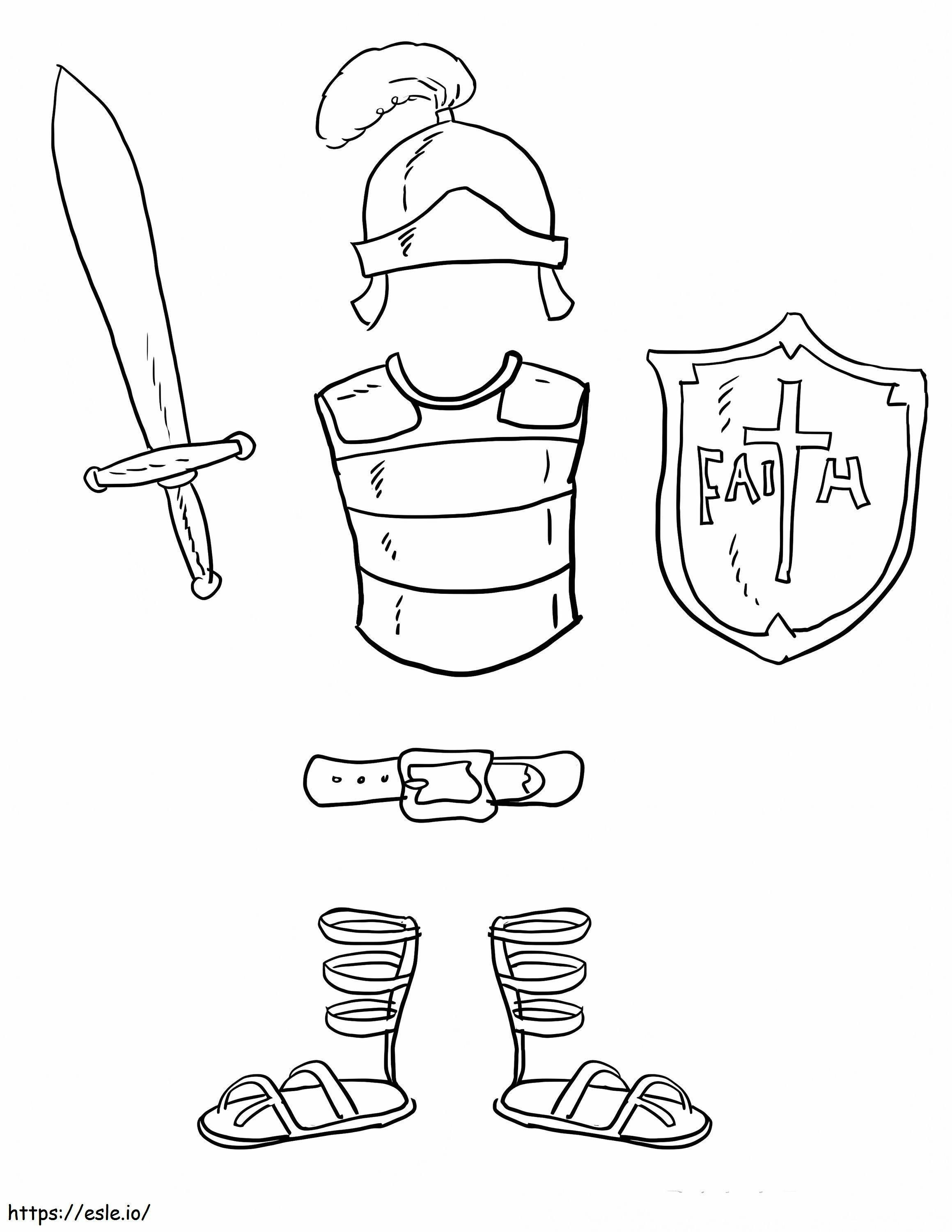 Armor Of God 4 coloring page