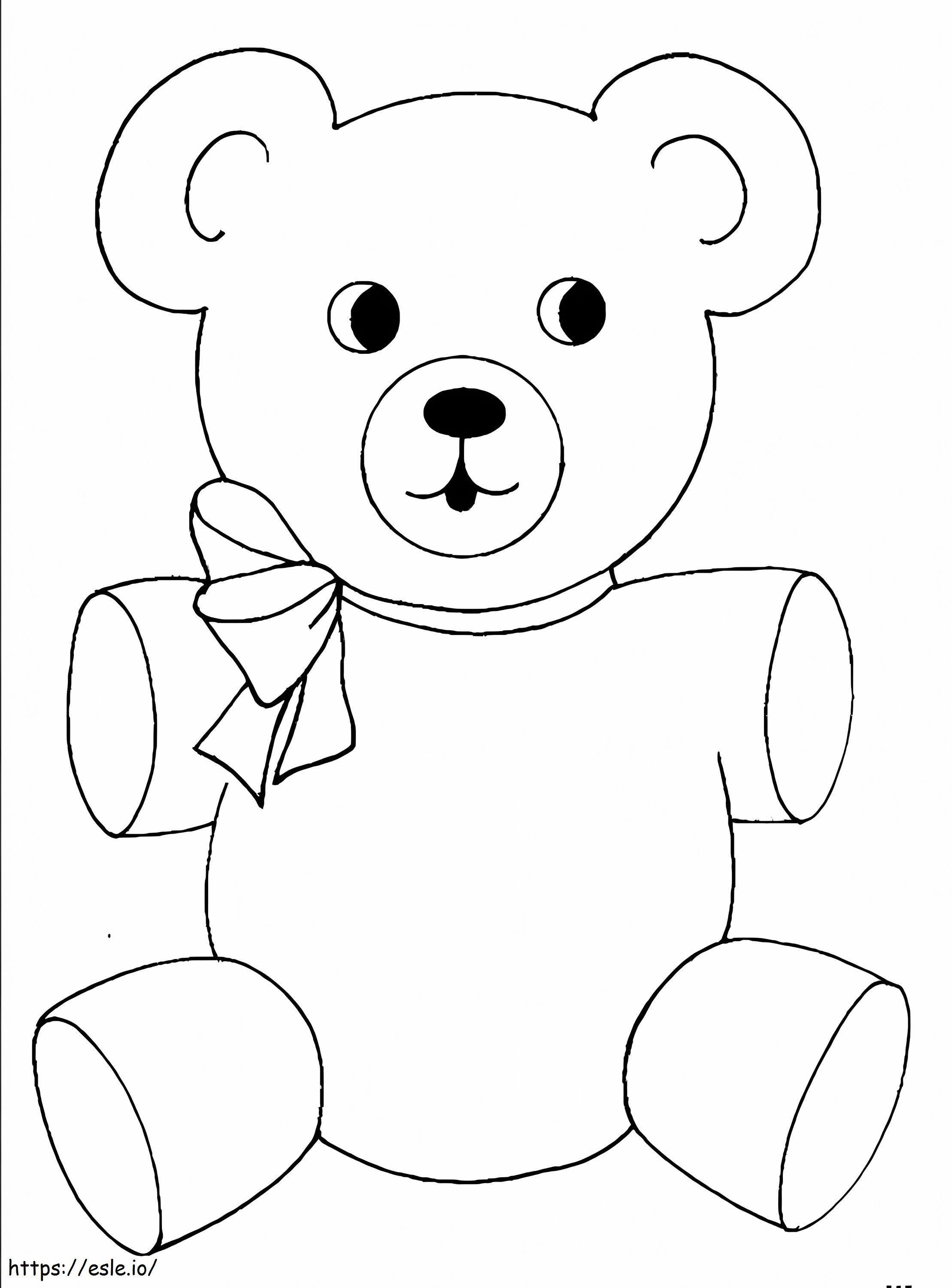Normál Teddy Bear kifestő