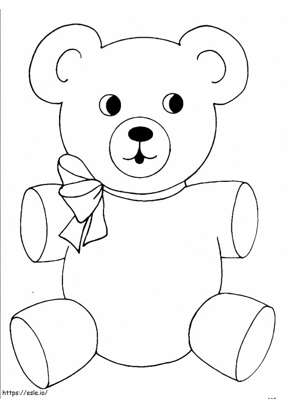 Normál Teddy Bear kifestő