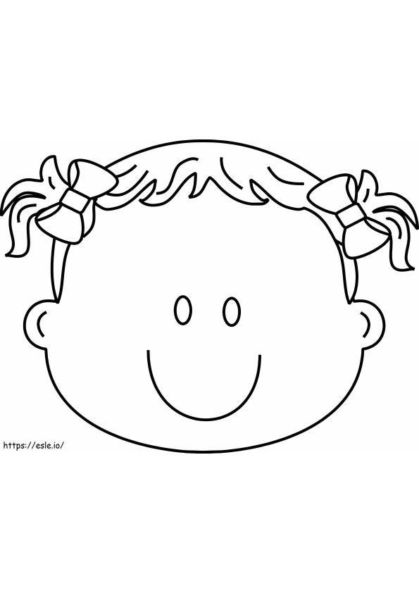 Cute Baby Face coloring page