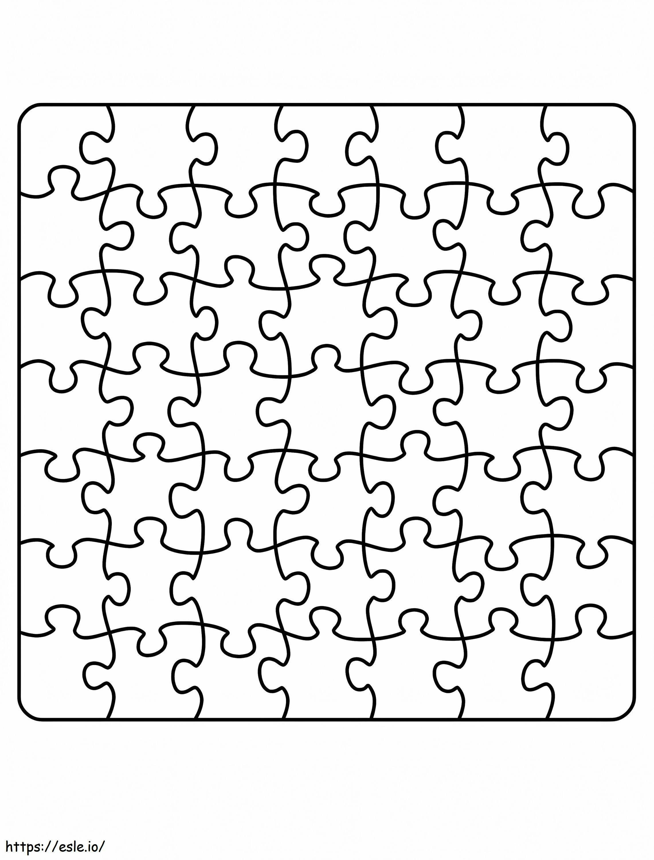 Free Printable Jigsaw Puzzle coloring page
