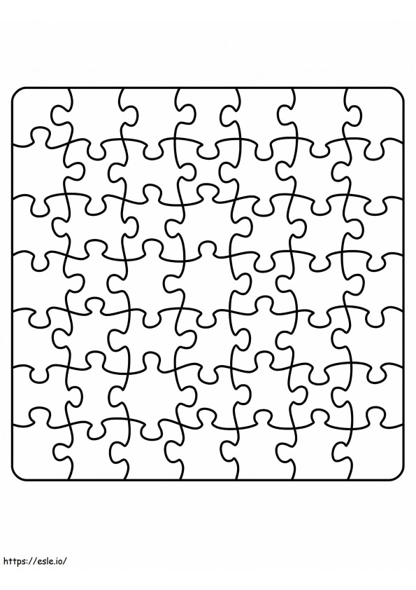 Free Printable Jigsaw Puzzle coloring page