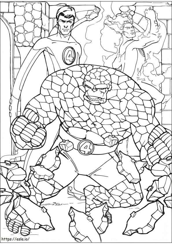 Fantastic Four 10 coloring page