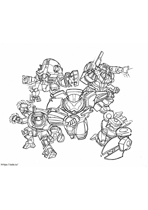 Chibi Jaegers coloring page