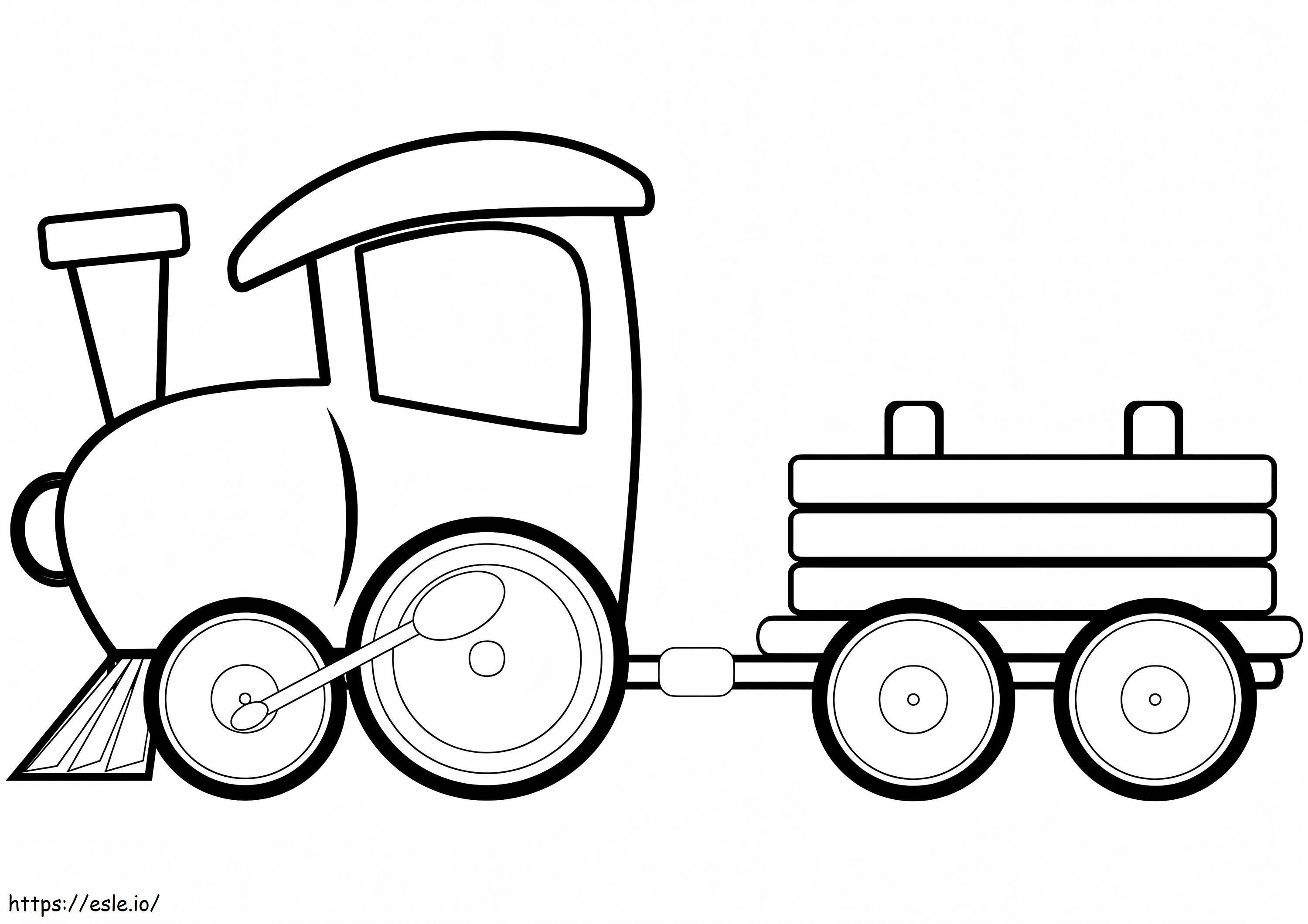 Toy Train For Kid coloring page