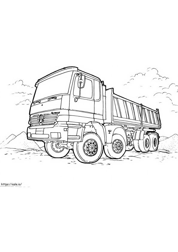 Perfect Truck coloring page