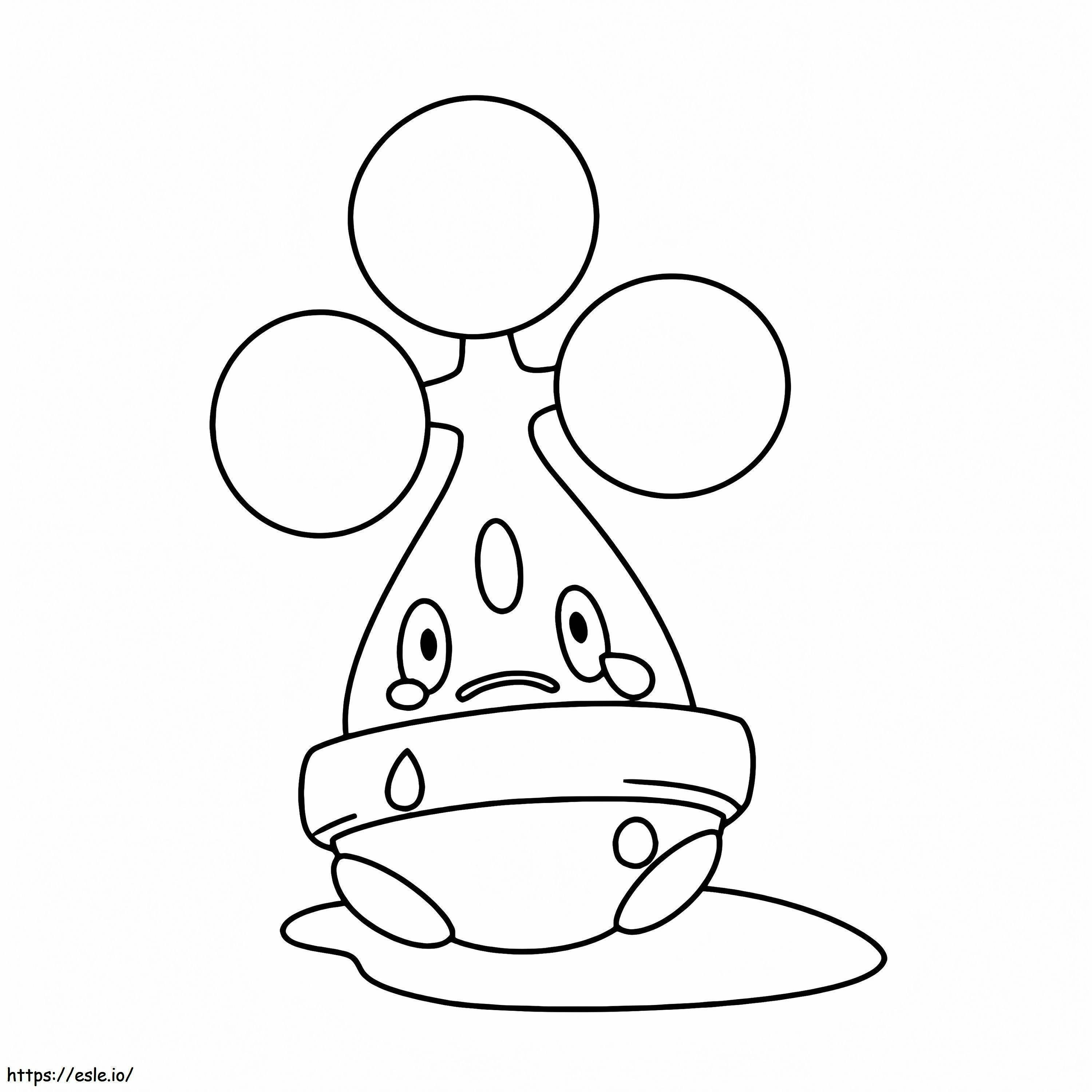 Cute Bonsly Pokemon coloring page