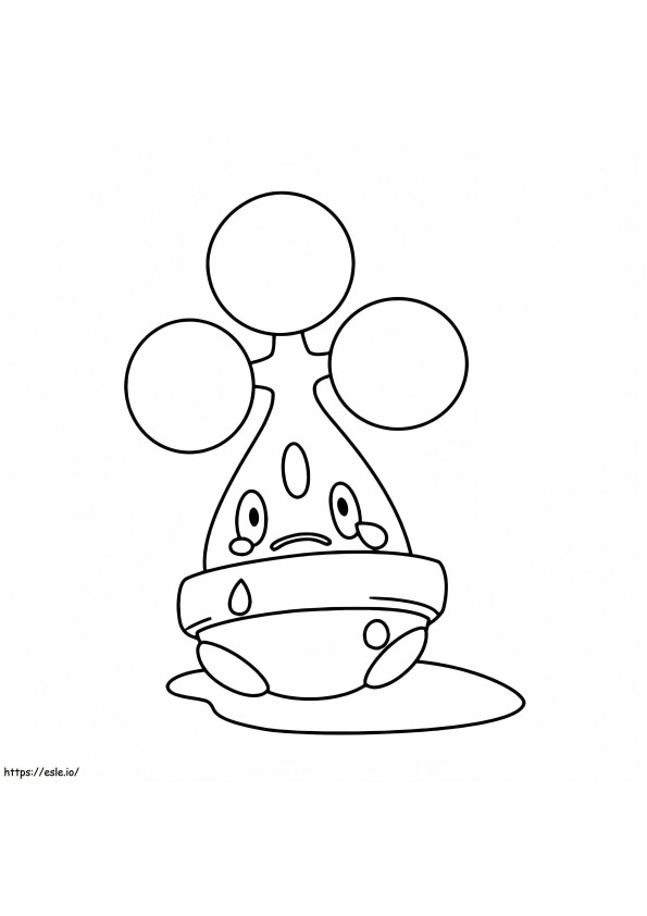 Cute Bonsly Pokemon coloring page