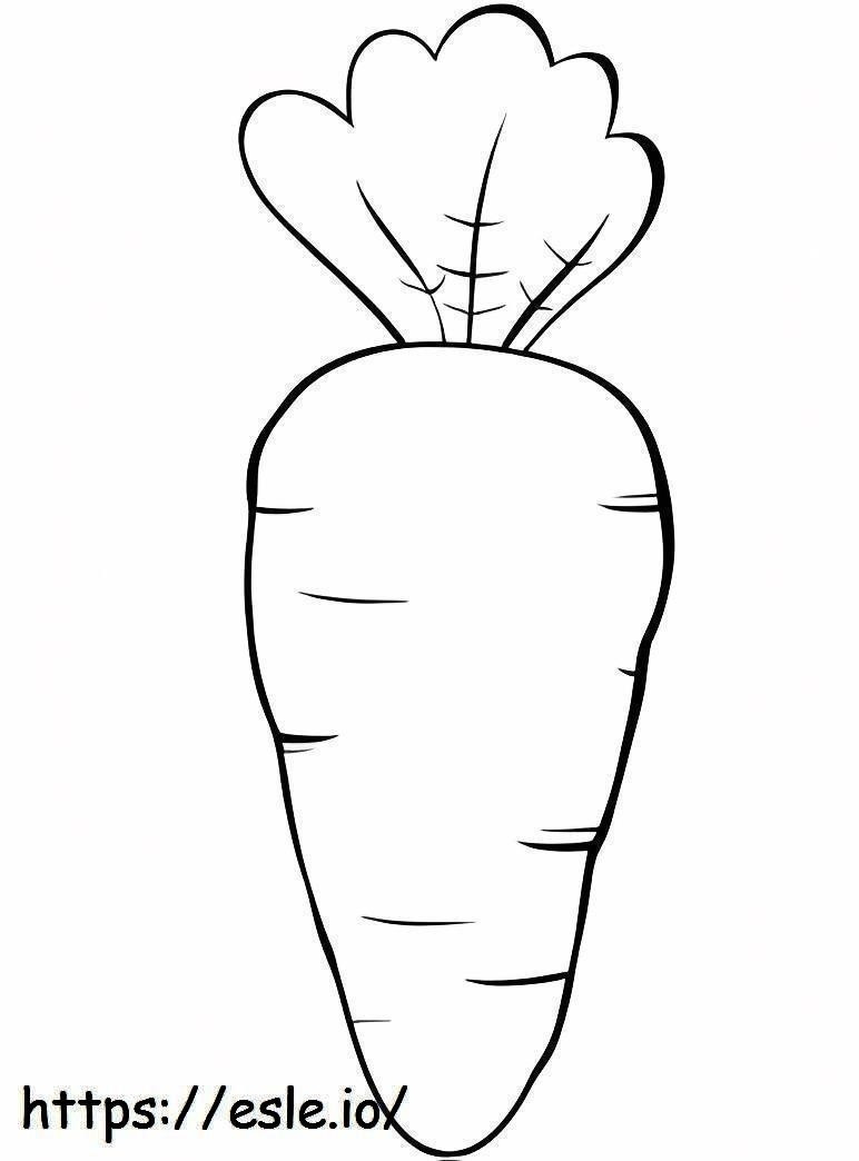 Big Carrot coloring page