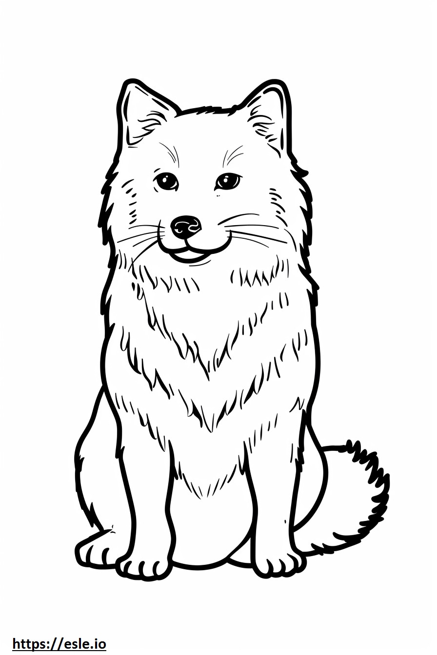 Agouti full body coloring page
