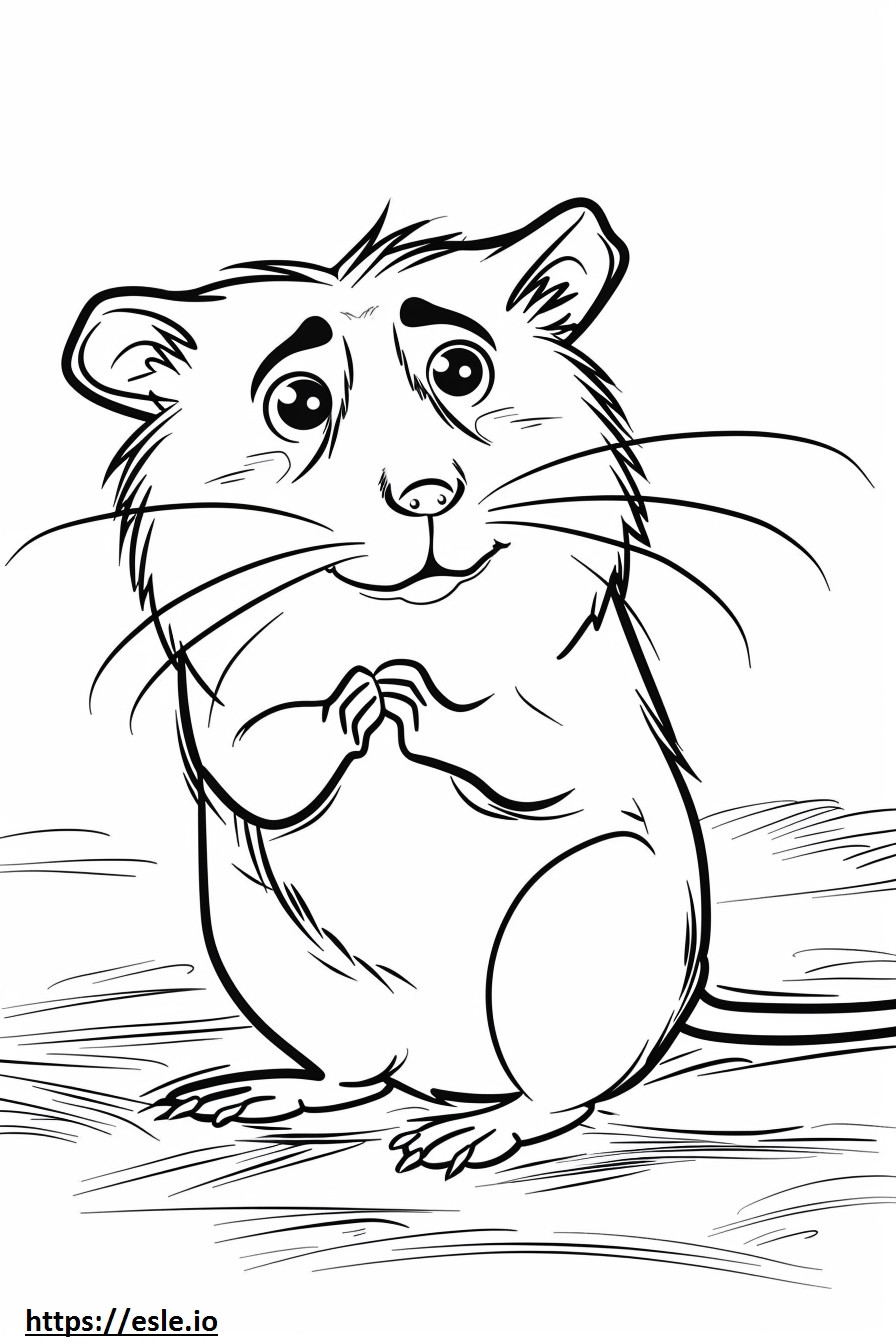 Agouti Playing coloring page