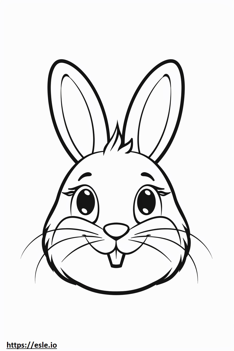 Aidi face coloring page